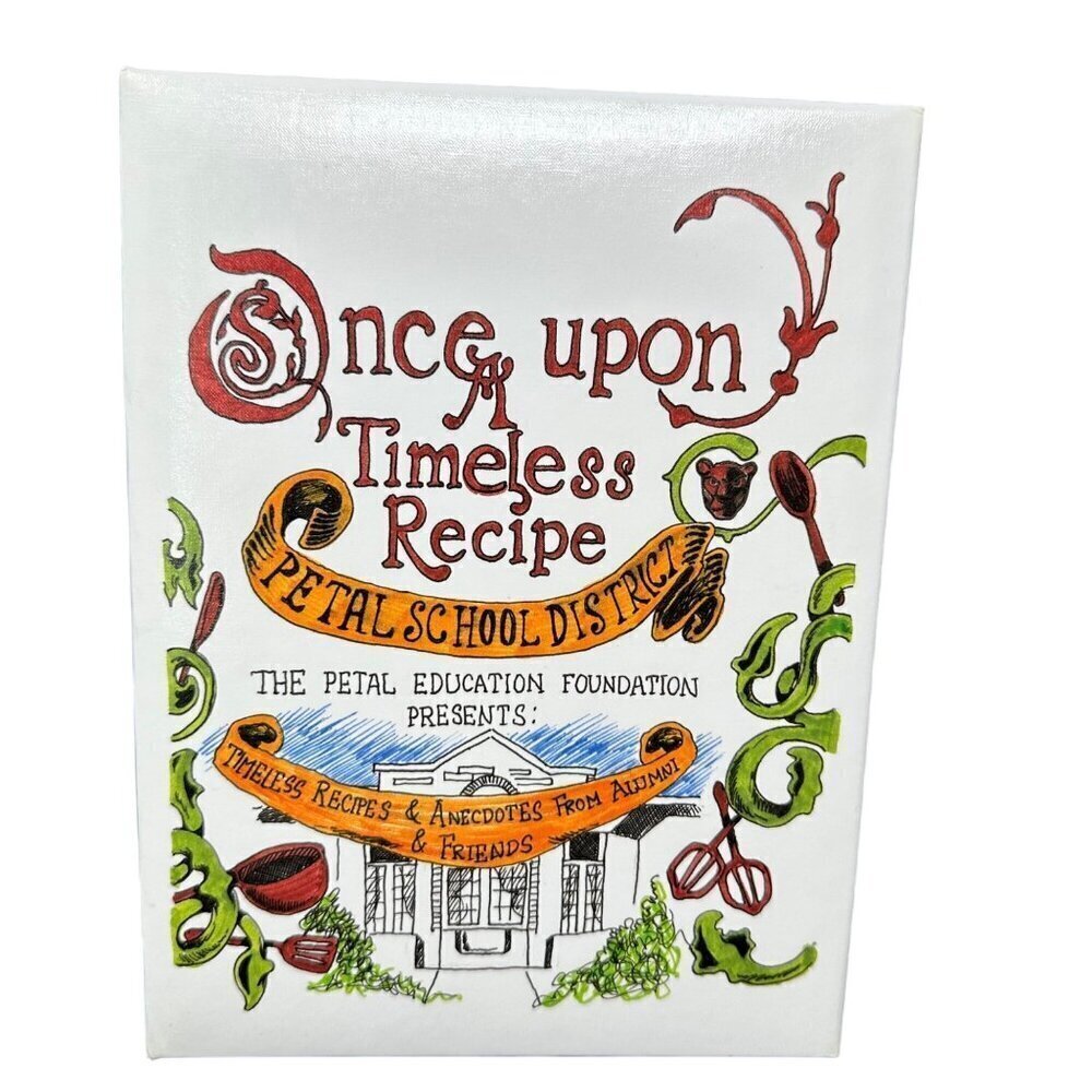 Once Upon A Timeless Recipe Cookbook Petal Education Foundation Ring Binder